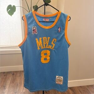 Mitchell & Ness MPLS Blue and Gold Basketball Jersey